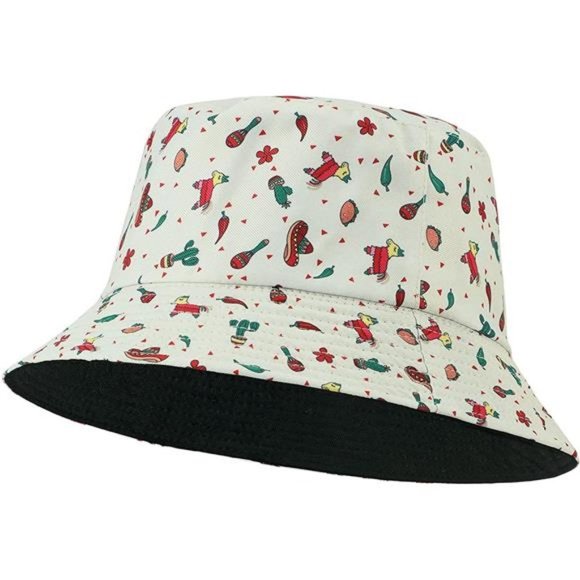 BUCKET Hat for Women Teens Travel Summer I Taco & Cactus - Picture 2 of 6